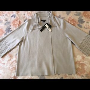 Ellen Tracy Light Jacket  Light Gray Size 2XL